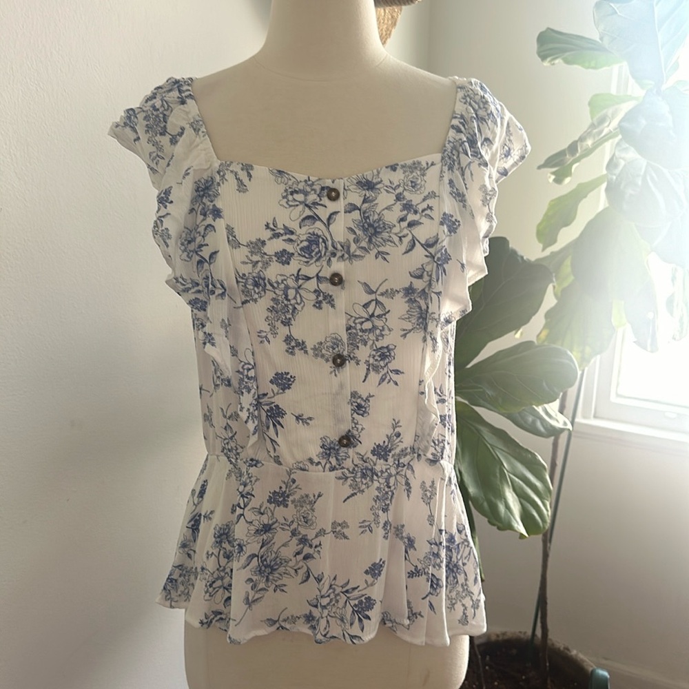 Floral tank blouse
